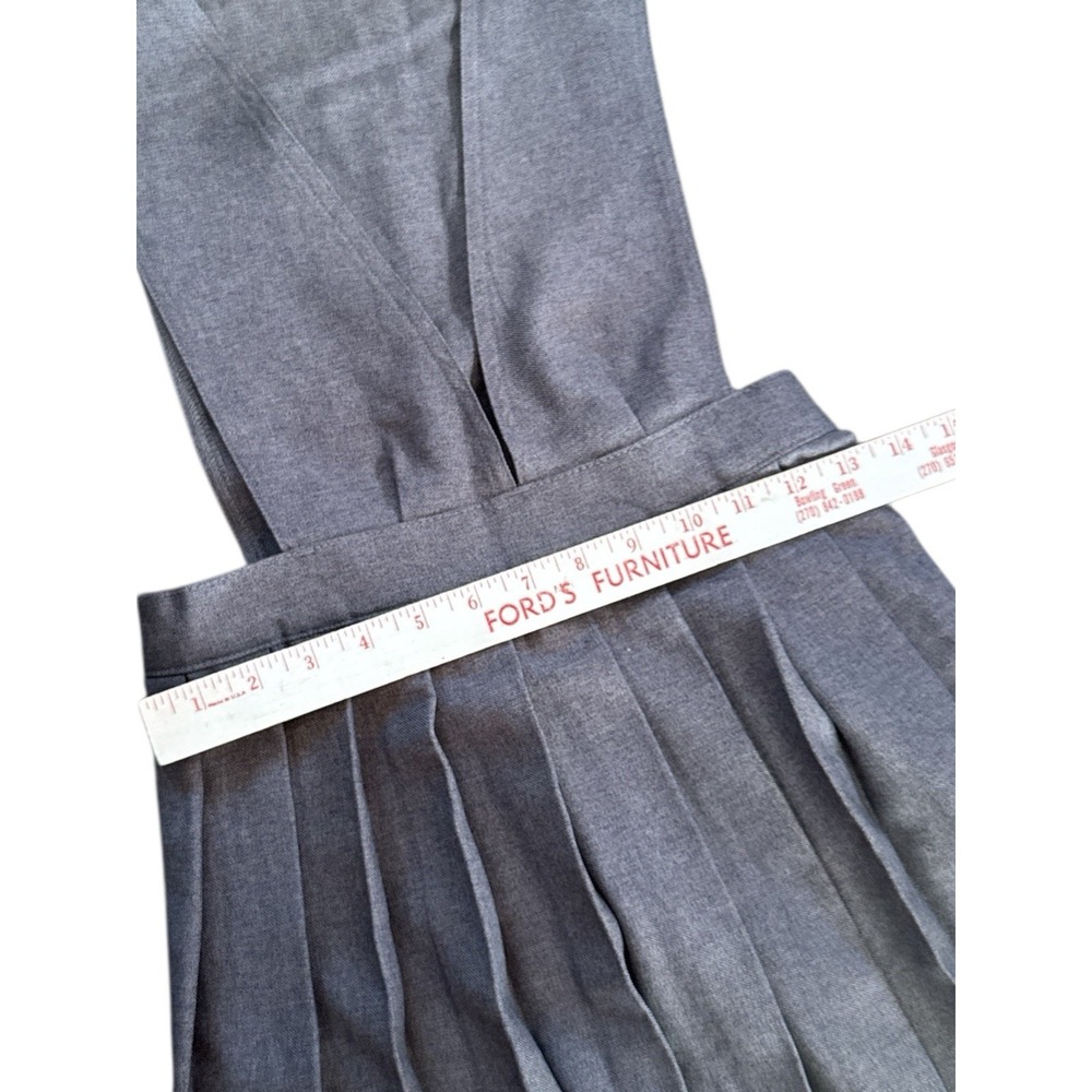 French Toast Girls School Uniform Pleated Dress Size 12 Charcoal Gray - Picture 6 of 8
